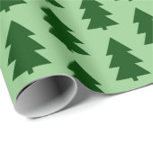 Groene kerstbomen Inpakpapier (Rol Hoek)