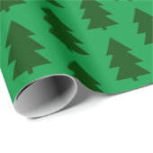 Groene kerstbomen Inpakpapier (Rol Hoek)