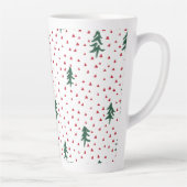 Groene kerstbomen latte mok (Rechts)