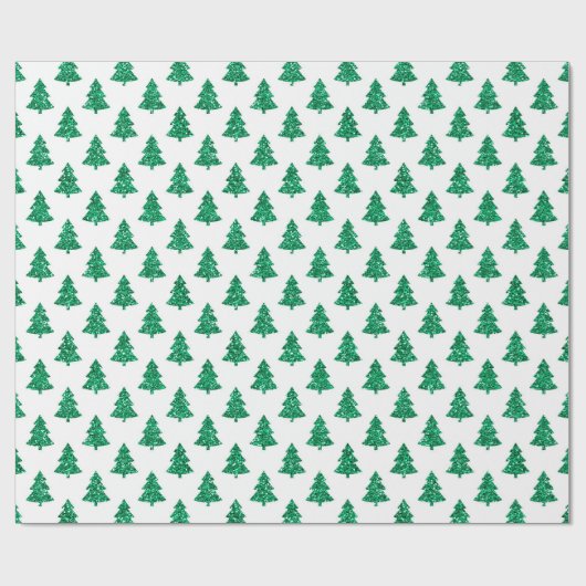 Groene kerstbomen met glans cadeaupapier (Vlak)