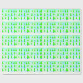 Groene kerstbomen met glans cadeaupapier (Vlak)