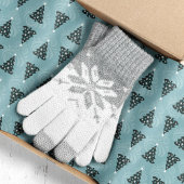 Groene kerstbomen op Blue Swirl Tissuepapier