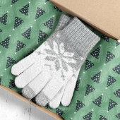 Groene kerstbomen op groene swirls tissuepapier