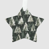 Groene kerstbomen ornament (achterkant)