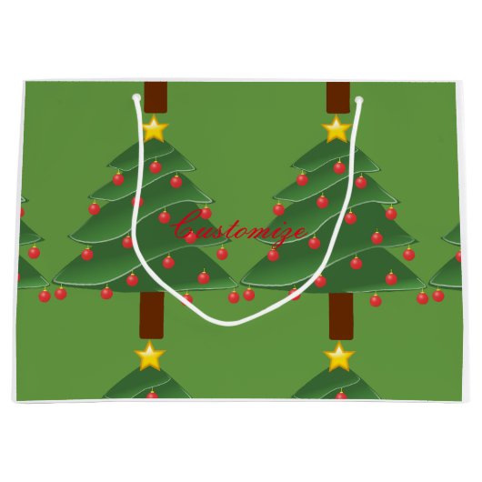 Groene kerstbomen Thunder_Cove Groot Cadeauzakje (Voorkant)