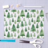Groene kerstbomen tissuepapier (Craft)