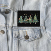 Groene Kerstbomen Vakantie Kerstmis  Button (Insitu)