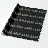Groene Kerstbomen Vakantie Kerstmis Cadeaupapier (Uitgerold)