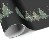 Groene Kerstbomen Vakantie Kerstmis Cadeaupapier (Rol Hoek)