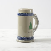 Groene kerstboom bierpul (Voorkant rechts)