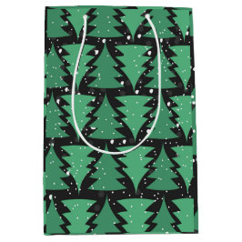Groene kerstboom Boho Lights Medium Cadeauzakje