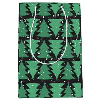 Groene kerstboom Boho Lights Medium Cadeauzakje