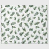 Groene Kerstboom Cadeaupapier (Vlak)
