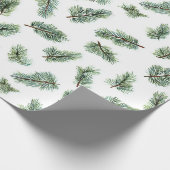 Groene Kerstboom Cadeaupapier (Hoek)