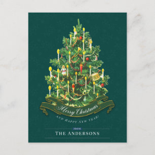 Groene kerstboom -  Classic - aangepast Briefkaart