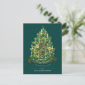 Groene kerstboom - Classic - aangepast Briefkaart (Staand voorkant)