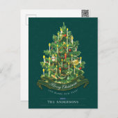 Groene kerstboom - Classic - aangepast Briefkaart (Voorkant / Achterkant)