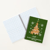 Groene Kerstboom Cookie Baking Crew Sneeuwvlokken Notitieboek (Binnen)
