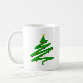 Groene kerstboom Doodle Koffiemok