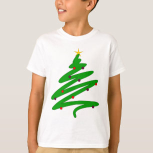 Groene kerstboom Doodle T-shirt
