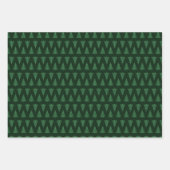 Groene kerstboom en Botanische vakantiebladeren Inpakpapier Vel (Voorkant 2)