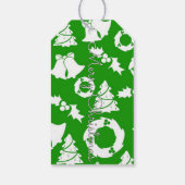 Groene kerstboom en Cadeaus cadeau Labels Cadeaulabel (Achterkant)