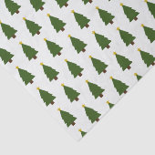 Groene Kerstboom en Gouden Ster Tissuepapier (Detail)