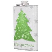Groene Kerstboom Fles Heupfles (Links)