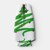 Groene kerstboom flesjeskoeler (Achterkant)