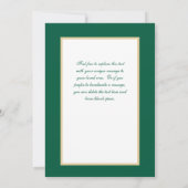 Groene Kerstboom Foto Ornament Feestdagenkaart (Achterkant)