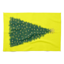 Groene Kerstboom, Gouden Rennende Paarden, Geel
