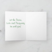 Groene kerstboom in sneeuw feestdagen kaart (Binnen)