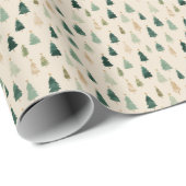 Groene kerstboom inpakpapier (Rol Hoek)