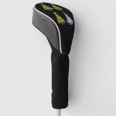 Groene Kerstboom Kerstvakantie Winter Golfheadcover (Schuin)