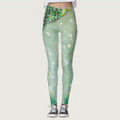 Groene kerstboom Leggings (Voorkant)