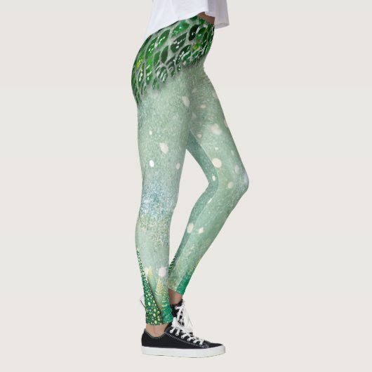 Groene kerstboom Leggings (Rechts)