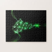 Groene kerstboom legpuzzel (Horizontaal)