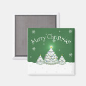 Groene kerstboom Magnet (Voorkant / Achterkant)