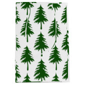 Groene kerstboom medium cadeauzakje (Voorkant)