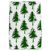 Groene kerstboom medium cadeauzakje (Achterkant)