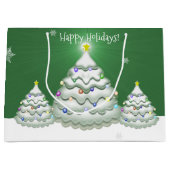 Groene kerstboom met cadeautas (Voorkant)