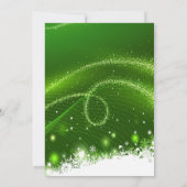 Groene kerstboom Moderne feestdag Kaart (Achterkant)