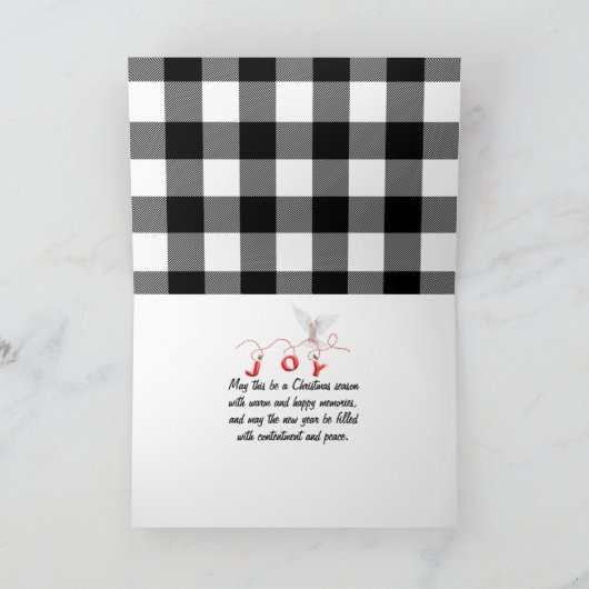 Groene kerstboom op speldenkaart kaart (Binnen)