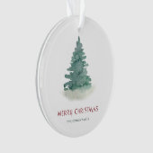 Groene kerstboom ornament (voorkant)