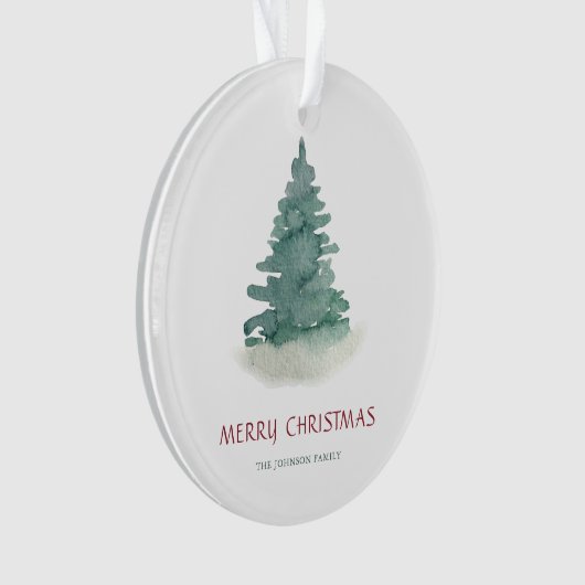 Groene kerstboom ornament (voorkant)