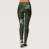 Groene kerstboom Ornamenten feestelijke Leggings (Achterkant)