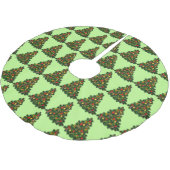 Groene Kerstboom Patroon Land Rok (Gekanteld)