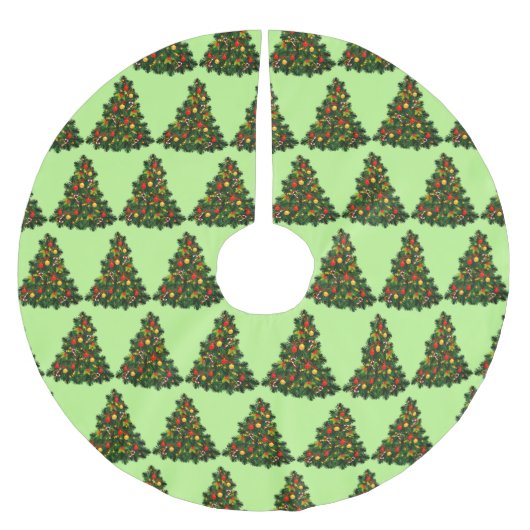 Groene Kerstboom Patroon Land Rok (Voorkant)