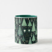 Groene Kerstboom Pattern Mok (Midden)