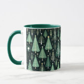 Groene Kerstboom Pattern Mok (Links)
